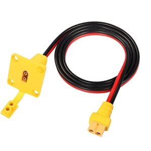 RIIEYOCA XT60 Adapter 12AWG XT60 Male to Female Power Cable for RC Plane Solar Panels E bike and FPV Drone 1M