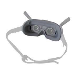 MINGCHUAN Minwax Polycrylic Foam RC Plane Compatible Sponge Foam Padding Lens Protection Cover for DJI Goggles 2 Grey