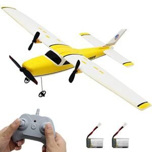 Fisca RC Cessna 182 Parts Remote Control Plane 2.4Ghz 2CH Foam Drone Ready to Fly Aircraft Toy for Kids and Adults