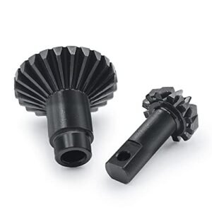 AXSPEED 24T 12T Hardened Steel Differential Diff Gear Set for 1 18 TRX4M TRX4 M RC Car Upgrade Parts Perfect for RC Arlos Body