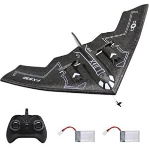 Fisca RC Bomber B2 Spirit Stealth Bomber Plane 2.4Ghz 2CH Foam Drone Ready to Fly Aircraft Toy for Kids and Adults