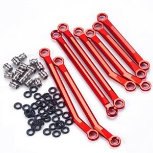AXSPEED RC Willey Clearance Sectional Aluminum Suspension Link Set for 1 18 TRX4M TRX4 M RC Crawler Car Red