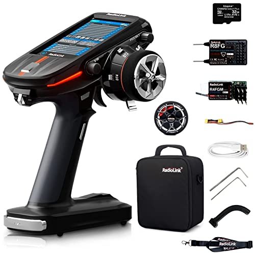 Radiolink RC8X 8 Channels 2.4GHz RC Transmitter with R8FG and R4FGM Gyro Receivers for Custom RC Boats