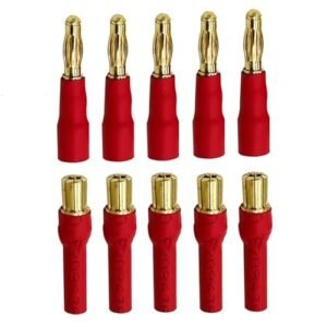 RC Willey Furniture Rocklin CA 5Pairs 4mm to 6mm Bullet Connector Banana Gold Plug Adapter for RC Car Boat FPV ESC Motor