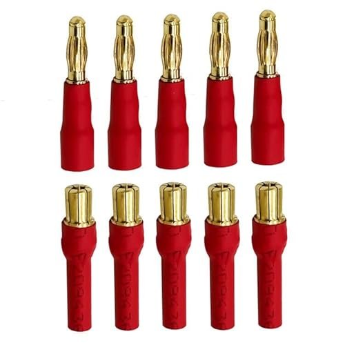 RC Willey Furniture Rocklin CA 5Pairs 4mm to 6mm Bullet Connector Banana Gold Plug Adapter for RC Car Boat FPV ESC Motor