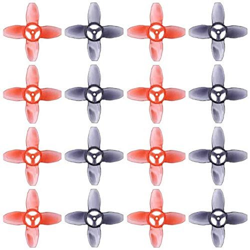 Cusstally 16Pcs Avan Tinyhawk Turtlemode Propeller 40mm 4Blade 1.5mm Hole for 0802 Motor Indoor FPV Drone