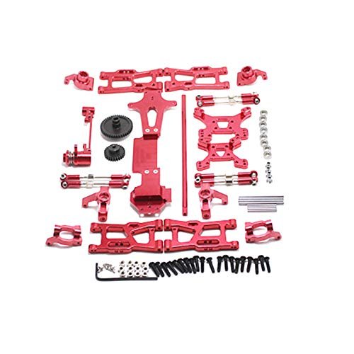 Lyzeous 114 144001 RC Car Upgrade Spare Parts Metal C Steering Cup Swing Arm Drive Shaft Red