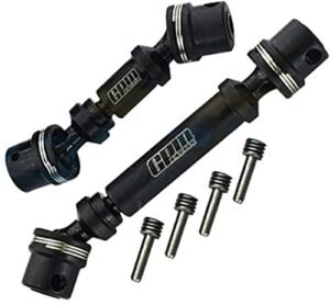 GPM RC Ford Truck Body Upgrades Medium Carbon Steel Front and Rear Center Driveshafts Compatible with 1/18 4WD TRX4M Models