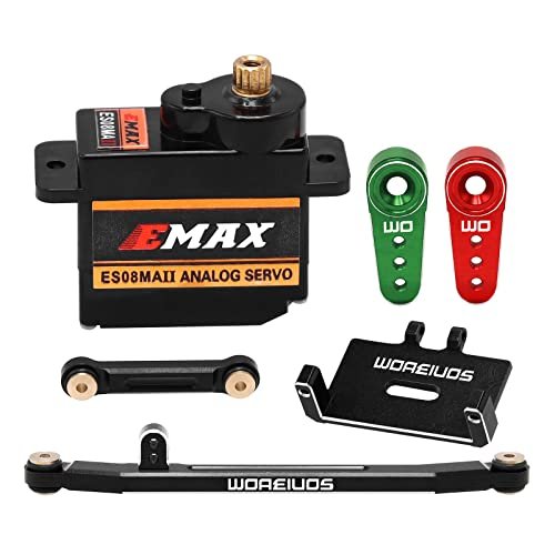 EMAX ES08MAII 12G Analog Servo Upgrade Kit for KTM RC 390 Parts Catalogue with Metal Gear and Mounting Accessories