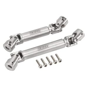 INJORA Stainless Steel D Shaped Hole Drive Shaft Crawler RC Parts for Axial SCX24 JLU C10 Bronco 1 24 Scale Upgrade