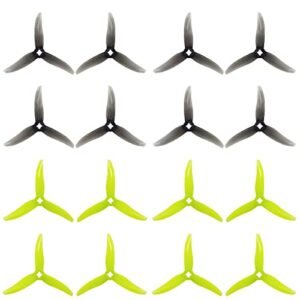 Gemfan Hurricane 3525 3.5X2.5X3 3 Blade Propeller for RC Boat Propeller Calculator Compatible with 1404 2204 Brushless Motors 16pcs 8CW 8CCW