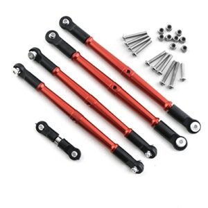 Buy RC Parts ARRMA Kraton 6S BLX Upgrade Turnbuckle Set Linkage Kit Aluminum Alloy 5pcs Red