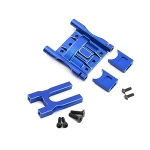 Alloy Center Diff Mount and Diff Cover Mount for Arrma Typhon 6S BLX Kraton 6S BLX Mojave 6S BLX Outcast 6S BLX Felony 6S BLX Talion 6S BLX Upgrade Parts (Dark Blue)