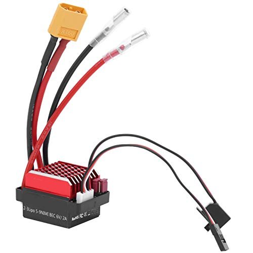 RiToEasysports 360A Electronic Speed Controller for RC Truck Skis with XT60 Plug Bidirectional Brushed ESC