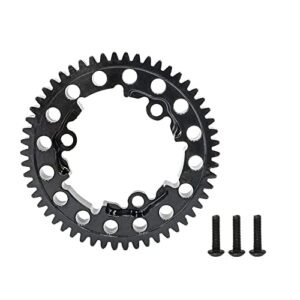 BRKRC Metal Spur Gear 45# Steel M1 46/50/54T for 1/10 E-Revo 2.0 VXL 1/5 X-Maxx 1/10 Maxx 1/7 XO-1 Upgrade Parts (54T)