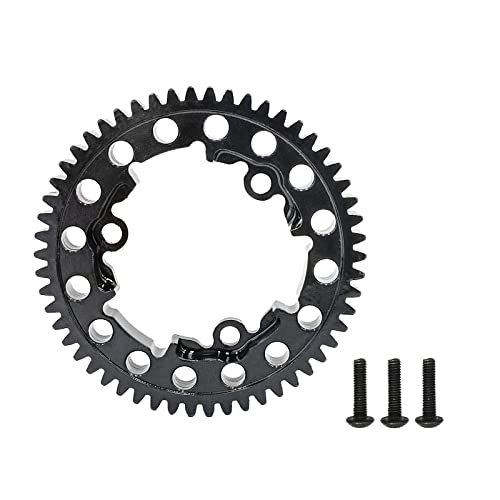 BRKRC Metal Spur Gear 45 Steel M1 46T 50T 54T for 1/10 E Revo 2 0 VXL 1/5 X Maxx 1/10 Maxx 1/7 XO 1 Upgrade Parts