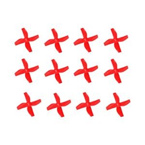 NEHEME NH330 Mini Drone Replacement Red Propellers 12Pcs Spare Blades Ax6 Bx6 for Kids