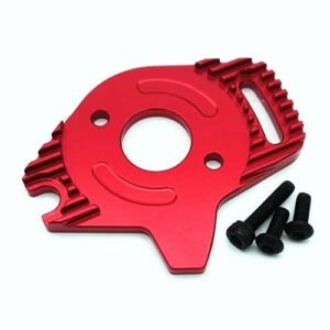 Traxxas Aluminum Motor Plate with Heatsink Red for Slash 4x4 VXL Hoss 4x4 VXL Stampede 4x4 6890 RC Motor Soldering