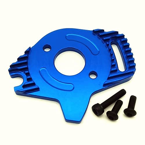 Traxxas Aluminum Motor Plate with Heatsink Blue for RC Car with Weed Eater Motor Slash 4x4 VXL Hoss 4x4 VXL Stampede 4x4 6890