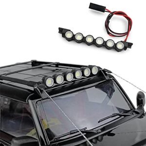 1 18th RC Airplane Transportation Rack LED Light Bar for TRX4M Bronco 1 18 RC Crawler Car Upgrades Parts