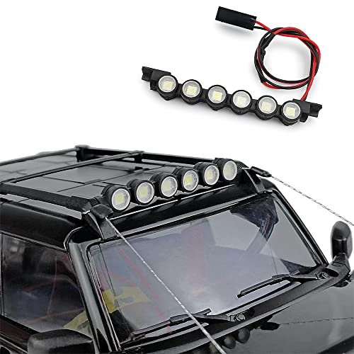1 18th RC Airplane Transportation Rack LED Light Bar for TRX4M Bronco 1 18 RC Crawler Car Upgrades Parts