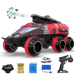 RACENT 1 12 Scale 6WD RC Truck Water Bullet Shooting Remote Control Car with Colorful LED Lights and Rechargeable Battery