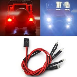 MOHERO S10 RC Body Red White LED Light Set for 1/18 TRX 4M Bronco Defender DIY Upgrade Parts