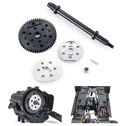 BRKRC Metal Motor Gearbox Gear Modification Kit for Slammed RC Truck 1/6 Axial SCX6 AXI05000 JLU Jeep AXI05001 Trail Honcho RC Crawler Truck Buggy Upgrade Parts