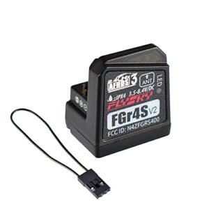 Flysky FGR4S V2 Receiver AFHDS 3 Bidirectional PWM PPM IBUS Output for 2.2 3.0 RC Wheels Compatible with Flysky NB4 PL18 RC Transmitter