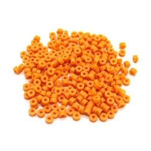 80pcs ABS Plastic 2mm Shaft Sleeves for Minecraft Creeper RC Toy DIY Accessories Orange Soft