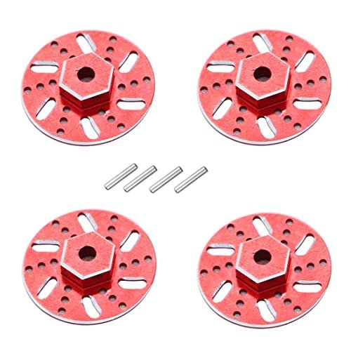 REHOC 4Pcs Metal 9mm Wheel Hex Adapter Brake Disc for Road Bike Triban RC 520 Disc Brake Upgrade Parts