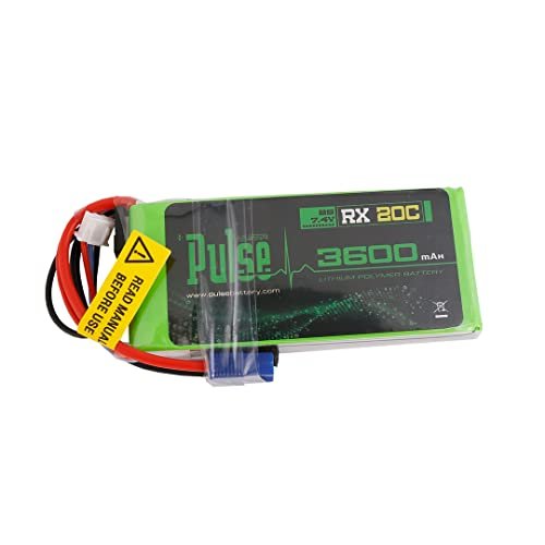 PULSE Ultra Pulse 2S 3600mAh 20C 7.4V RX Lipo Battery for RC Receiver Remote Control Helicopter Airplane