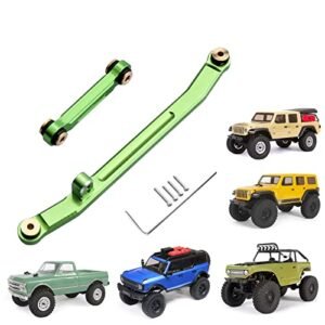 HobbyPark Aluminum Steering Rod Tie Links for 1/24 Scale RC Crawler Comparison Axial SCX24 Gladiator Bronco C10 JLU Deadbolt B17 Green