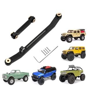 HobbyPark Aluminum Steering Rod Tie Links for B17 Bomber RC Axial SCX24 Gladiator Bronco C10 JLU Deadbolt 1 24 RC Crawler Black