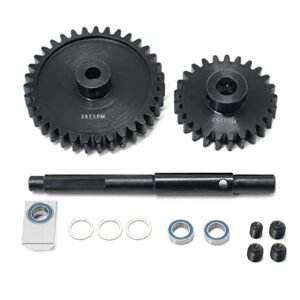 RC Car Gear Kit for Traxxas1/5,Harden Steel Gears for Traxxas 1/5 X-MAXX XRT 1.5M 20T-25T-30T-35T Crawler Car Large Transmission Gear Part(25T+35T)