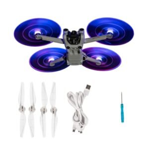 GAEKOL Mini 4 Pro LED Propellers for Painting RC Bodies DJI Mini 4 Pro Mini 3 Pro Mini 3 Accessories 2 Pairs