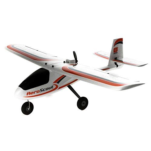 HobbyZone RC Trainer Airplanes AeroScout S 2 1.1m BNF Basic with SAFE Technology HBZ385001