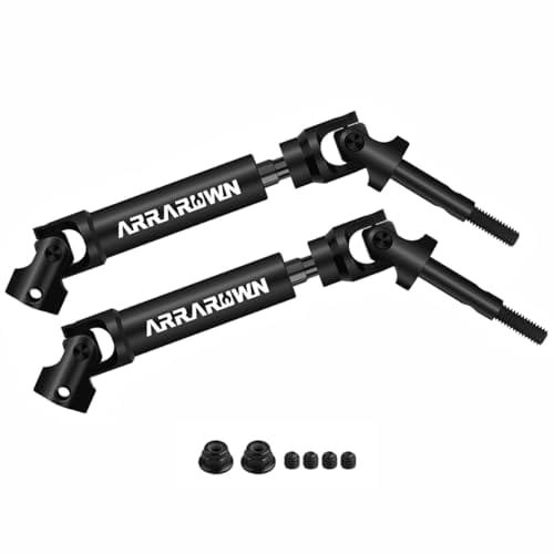 2Pcs Heavy Duty 1/10 RC Axles CVD Rear Drive Shaft Replacement Parts Compatible with Traxxas Slash Rustler Stampede Hoss VXL 4X4 2WD