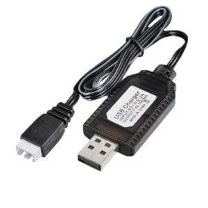 RC Car Lipo Battery Charger 7.4V 1A USB Charger Cable with XH 3P Connector for SCX24 Trucks and Drones