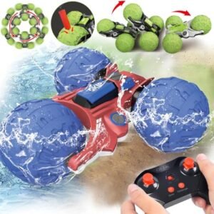 UNIQUE KIDS 1 12 Waterproof Amphibious RC Car with Deep Dish RC Wheels All Terrain Water Land Toy for Kids 6 12 Years Blue