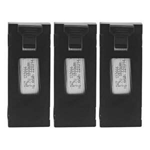 MOONZON 3PCS 3.7V 1800mAh Li po Battery Compatible with BBS RC Replica Wheels and E88 E88PRO E88MAX E525 E99 E99PRO P1 P5PRO K3 S1 P8 BD101 RC Drones