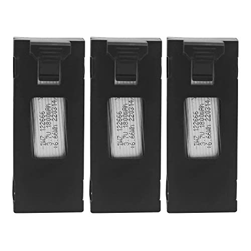MOONZON 3PCS 3.7V 1800mAh Li po Battery Compatible with BBS RC Replica Wheels and E88 E88PRO E88MAX E525 E99 E99PRO P1 P5PRO K3 S1 P8 BD101 RC Drones