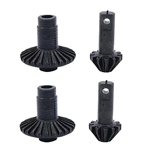 Flitework RC Planes 24T 12T Alloy Steel Helical Gear Set for TRX4M 1 18 RC Crawler Front and Rear Axles 2PCS