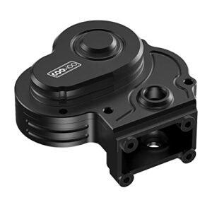 COOWOO Aluminum Alloy Gearbox Housing Upgrade Part for 1/18 UTB18 RC Crawler Street Stock RC Body CNC Machined Direct Fit Replacement
