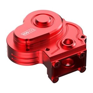 COOWOO Aluminum Alloy Gearbox Housing Upgrade Part for Street Stock RC Cars 1/18 UTB18 RC Crawler CNC Machined Direct Fit Replacement