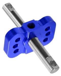 HopsupRC RC Aluminum Differential Locker Spool Diff Locker Mounts Upgrades Part for 1/10 Slash Rustler Stampede Bandit 2WD RC Car Alloy Differential Locker Spool HopsUp Navy Blue RC Shock Mounts