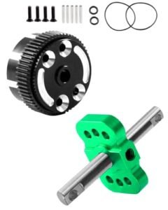 RCMYou Alloy Differential Case and Differential Locker Spool Diff Case Mounts Upgrade Parts for RC Street Stock Body Mounts 1/10 Slash 2WD VXL Stampede 2WD VXL XL5 Rustler 2WD VXL XL5 Bandit 2WD VXL Green