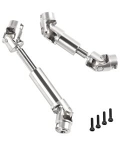 Rcarmumb CVD Driveshafts Axles Upgrades Part for 1/18 TRX4M RC Crawler 2Pcs Front Rear Adjustable Steel 45 Drive Shaft Hops up More Powerful Silver rc dermatology ames