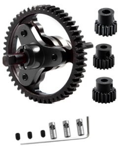 RC Willey Kitchen Table Sets HopsupRC Metal Slipper Clutch Eliminator Differential Locker Gear 52T 32 Pitch with 15T 17T 19T Pinions Gear Sets for 1/10 Rustler Slash Stampede VXL 4X4 RC Car Black