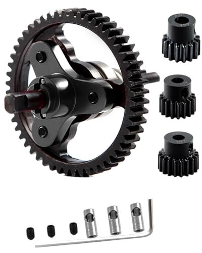 RC Willey Kitchen Table Sets HopsupRC Metal Slipper Clutch Eliminator Differential Locker Gear 52T 32 Pitch with 15T 17T 19T Pinions Gear Sets for 1/10 Rustler Slash Stampede VXL 4X4 RC Car Black